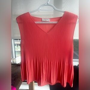 Babaton Pleated Pink Blouse